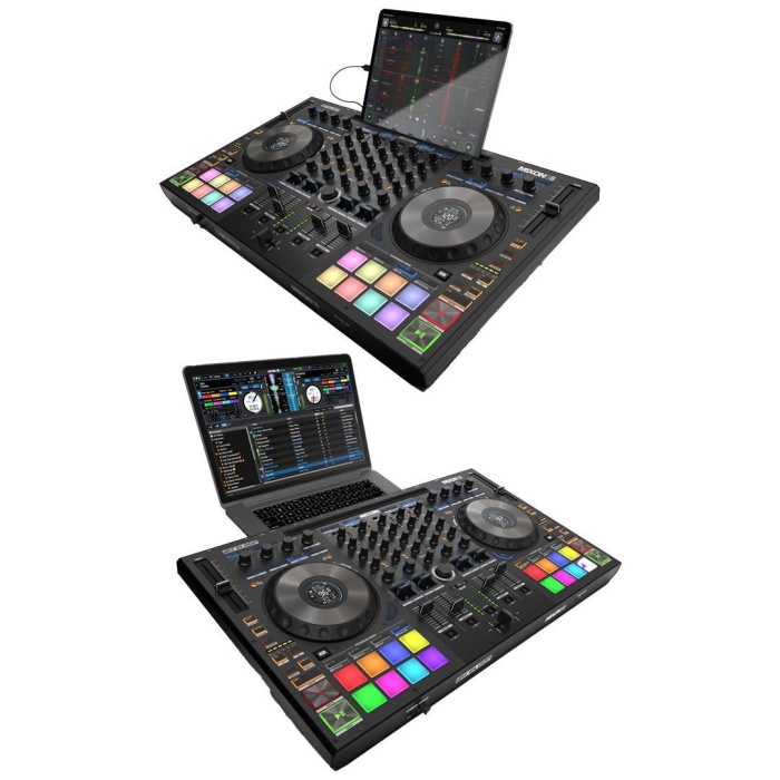 Reloop 17 0010 Mixon 8 Pro Hibrit DJ Kontrolcü | 4 Kanal Serato ve djay Pro Uyumlu iPad Dock